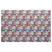 Schöne Frau im Auto der 40er Jahre Stoff (Fat Quarter (45,7 x 55,9 cm))