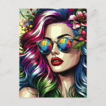 Schöne Frau in der Stadt