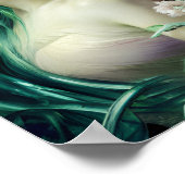 Schöne Frau in farbenfroher Naturmalerei | 8 | Poster (Ecke)