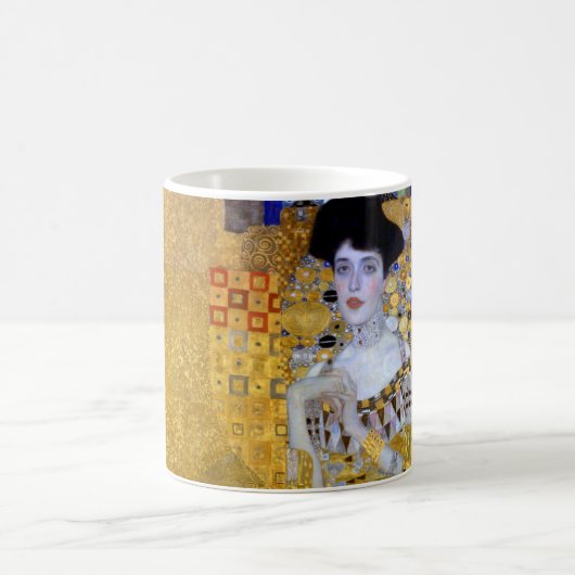 Schöne Frau in Gold Gustav Klimt Kaffee Mu Kaffeetasse (Mittel)