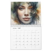 Schöne Frau ist doppelt exponiert Kalender (Jan 2027)