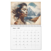 Schöne Frau ist doppelt exponiert Kalender (Mär 2027)