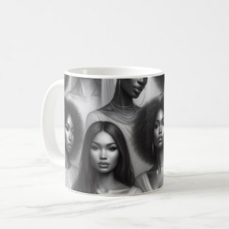 Schöne Frau Kaffeetasse