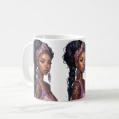 Schöne Frau Kaffeetasse (Vorderseite Links)