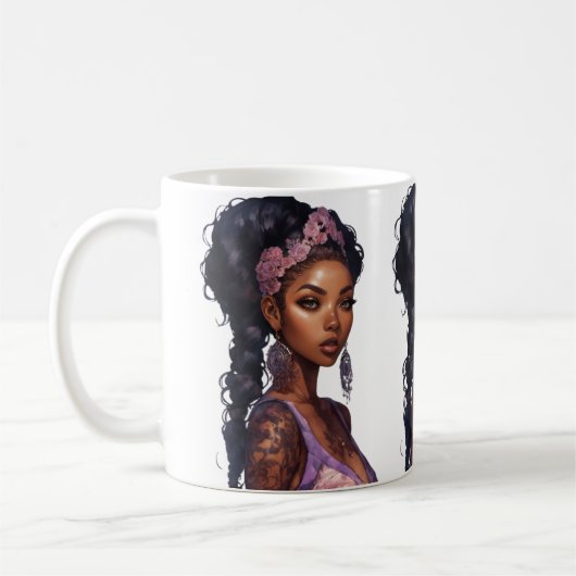 Schöne Frau Kaffeetasse (Links)