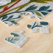 Schöne Frau, Katze und Löwenzahn Puzzle (Seite)