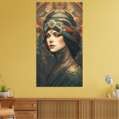 Schöne Frau Leinwanddruck (Insitu (Wohnzimmer))