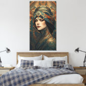 Schöne Frau Leinwanddruck (Insitu (Schlafzimmer))