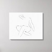 Schöne Frau Leinwanddruck (Vorderseite)