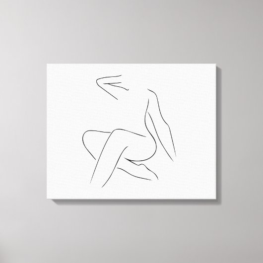 Schöne Frau Leinwanddruck (Vorderseite)