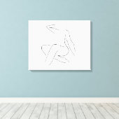 Schöne Frau Leinwanddruck (Insitu (Holzboden))