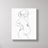 schöne Frau Leinwanddruck (Vorderseite)