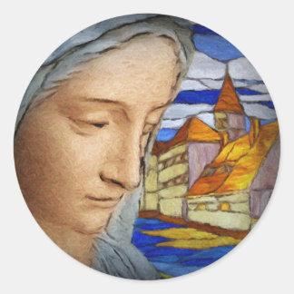 Schöne Frau, Marie genannt Runder Aufkleber