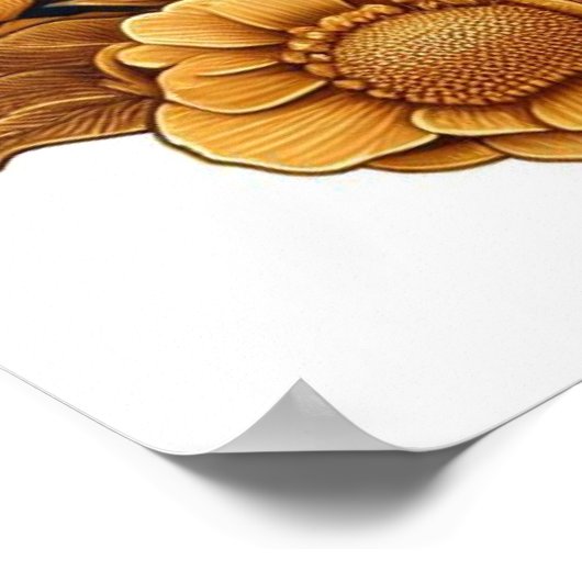 Schöne Frau mit Boxer Mama & Pup Poster (Ecke)