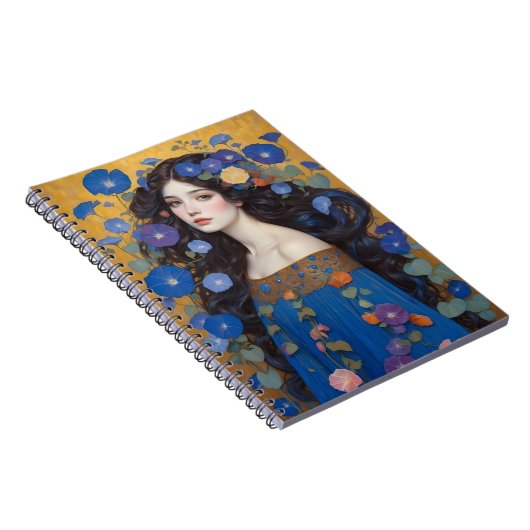 Schöne Frau mit Morgengläsern Notizblock (Rechte Seite)