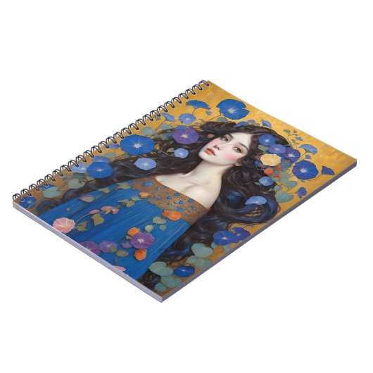 Schöne Frau mit Morgengläsern Notizblock (Linke Seite)