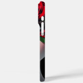 Schöne Frau mit roter Rose Case-Mate iPhone Hülle (Rückseite / Links)