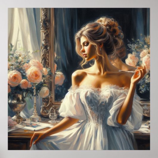 Schöne Frau Poster (Vorne)