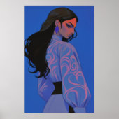 Schöne Frau Poster (Vorne)