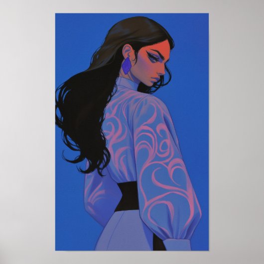 Schöne Frau Poster (Vorne)