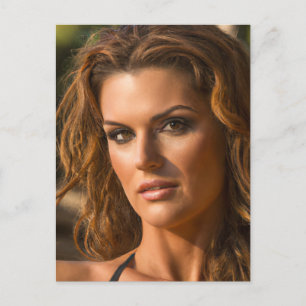 Schöne Frau Postkarte