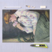 Schöne Frau riecht nach Blume (Reverie) Seidenpapier (Handwerk)