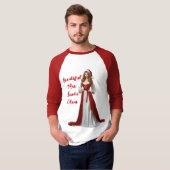 Schöne Frau Santa Claus T-Shirt (Vorne ganz)