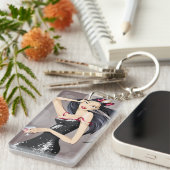 SCHÖNE FRAU SCHLÜSSELANHÄNGER (Vorderseite rechts)