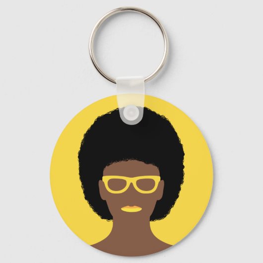 Schöne Frau Schlüsselanhänger (Vorderseite)