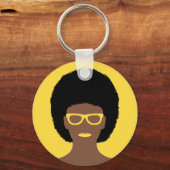 Schöne Frau Schlüsselanhänger (Vorderseite)