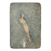 Schöne Frau Sonnenbade am Strand Badematte (Vorderseite Vertikal)