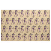 schöne Frau und ihr geübter Vogel Stoff (Fat Quarter (45,7 x 55,9 cm))