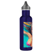 Schöne Frau unter Wasser Kunst Edelstahlflasche (Links)