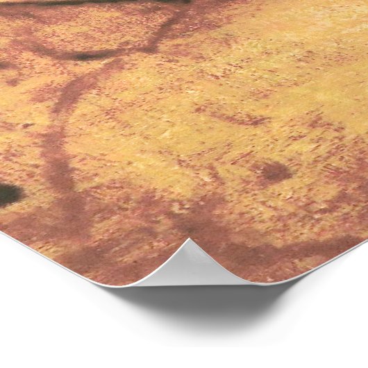 Schöne Frau von Leonardo da Vinci Poster (Ecke)