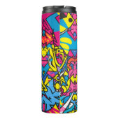 Schöne Frau Wand Kunst Graffiti Thermosbecher (Rückseite)