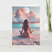 Schöne Frauen am Strand Karte (Vorderseite)