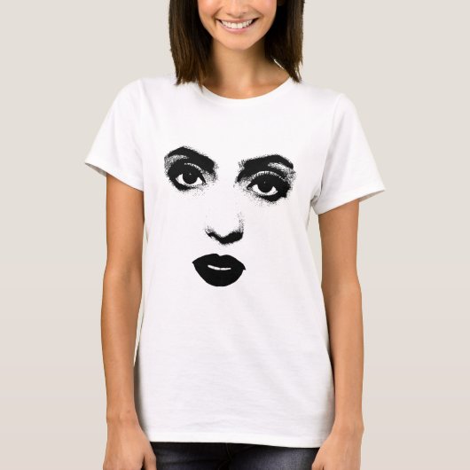 Schöne Frauen Augen Lippen Schminken Gesicht Origi T-Shirt (Vorderseite)