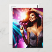 Schöne Frauen beim Tanzen Postkarte (Vorne/Hinten)