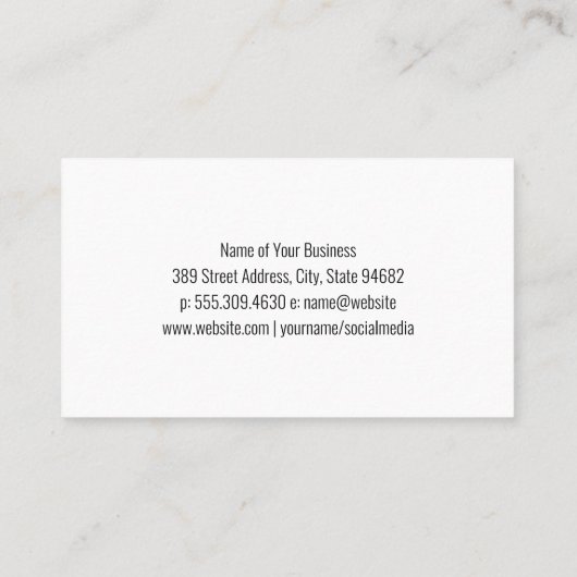 Schöne Frauen | Fotografie Visitenkarte (Rückseite)