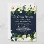 Schöne Frauen in liebenswertem Gedächtnisdienst Einladung (Vorderseite)