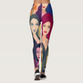 Schöne Frauen Leggings (Rückseite)