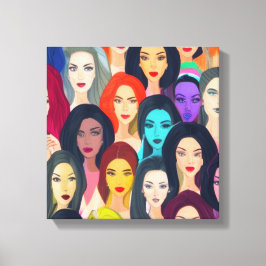 Schöne Frauen Leinwanddruck
