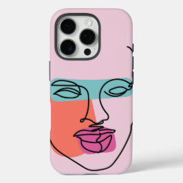 Schöne Frauen Linie Art Tough iPhone Gehäuse iPhone 16 Pro Hülle
