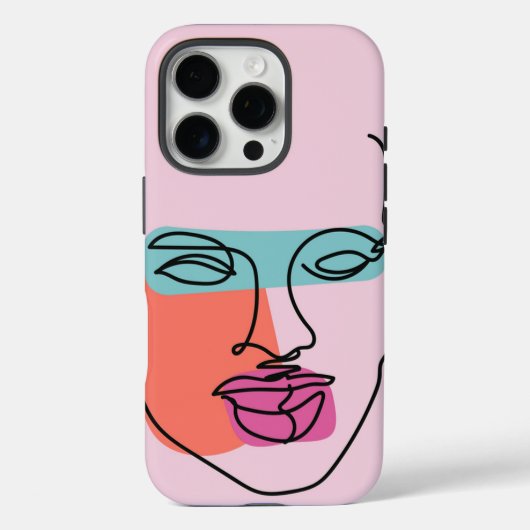 Schöne Frauen Linie Art Tough iPhone Gehäuse Case-Mate iPhone Hülle (Rückseite)