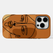 Schöne Frauen Linie Art Tough iPhone Gehäuse Case-Mate iPhone Hülle (Rückseite (Horizontal))