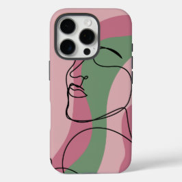 Schöne Frauen Linie Art Tough iPhone Gehäuse iPhone 16 Pro Hülle