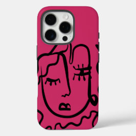 Schöne Frauen Linie Art Tough iPhone / iPad Gehäus iPhone 16 Pro Hülle