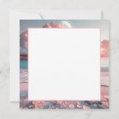 Schöne Frauen meditieren auf Beach Blank Karte (Rückseite)