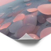 Schöne Frauen meditieren auf Beach Blank Poster (Ecke)