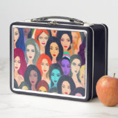 Schöne Frauen Metall Brotdose (Beispiel)